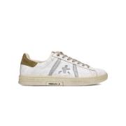 Premiata Vita Läder Sneakers Russell Modell White, Herr