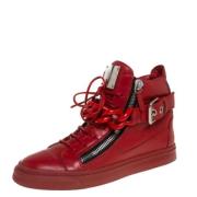 Giuseppe Zanotti Pre-owned Pre-owned Laeder sneakers Red, Dam