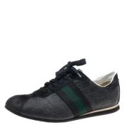 Gucci Vintage Pre-owned Laeder sneakers Black, Dam