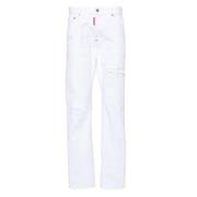 Dsquared2 Straight Trousers White, Herr