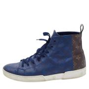 Louis Vuitton Vintage Pre-owned Belagd canvas sneakers Blue, Dam