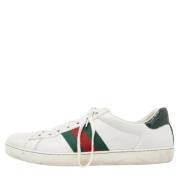 Gucci Vintage Pre-owned Laeder sneakers White, Dam