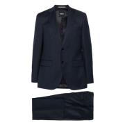 Hugo Boss Single Breasted Suits Blue, Herr