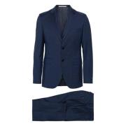 Hugo Boss Single Breasted Suits Blue, Herr