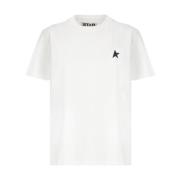 Golden Goose Vit Bomull Stjärnlogo T-shirt White, Dam