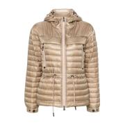 Moncler Down Jackets Beige, Dam