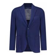 Circolo 1901 Ull Stretch Blazer med Dekorativa Knappar Blue, Herr