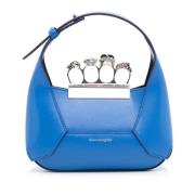 Alexander McQueen Pre-owned Pre-owned Laeder handvskor Blue, Dam