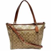 Coach Pre-owned Pre-owned Canvas totevskor Beige, Dam