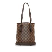 Louis Vuitton Vintage Pre-owned Laeder axelremsvskor Brown, Dam