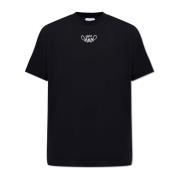 Off White T-shirt med paisley mönster Black, Herr