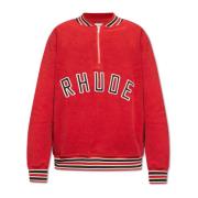 Rhude Bomullssweatshirt Red, Herr