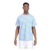 Versace Jeans Couture Herr Monogram Print T-shirt Blue, Herr