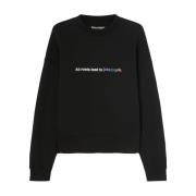 Palm Angels Sweatshirts Black, Herr