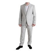 Dolce & Gabbana Single Breasted Suits Gray, Herr