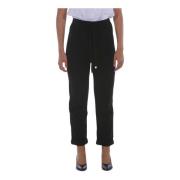 Manila Grace Cropped Trousers Black, Dam