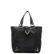 Gucci Vintage Pre-owned Canvas totevskor Black, Dam