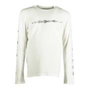 Armani Exchange Long Sleeve Tops White, Herr