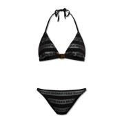 Balmain Bikini med logotyp Black, Dam