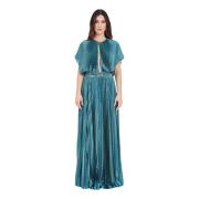 Just Cavalli Maxi Dresses Blue, Dam