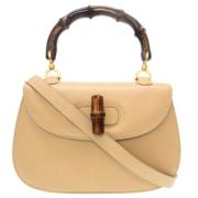 Gucci Vintage Pre-owned Laeder gucci-vskor Beige, Dam