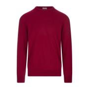 Fedeli Round-neck Knitwear Red, Herr