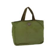 Prada Vintage Pre-owned Nylon prada-vskor Green, Dam