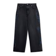 Off White Lös passform jeans Black, Herr