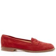 Manolo Blahnik Pre-owned Pre-owned Mocka lgskor Red, Dam