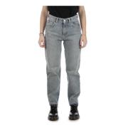 Amish Straight Jeans Gray, Dam