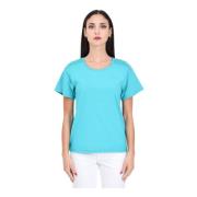 Moschino Aqua Grön Logo T-shirt Dam Green, Dam