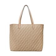 Ralph Lauren Beige Eco-Läder Collins Toteväska Beige, Dam