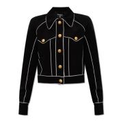 Balmain Jacka med logotyp Black, Dam