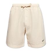 Palm Angels Shorts med logotyp Beige, Herr