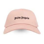 Palm Angels Baseballkeps med logotyp Pink, Dam