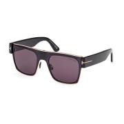 Tom Ford Fyrkantiga solglasögon Edwin Ft1118 01A Black, Unisex