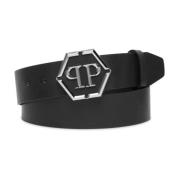 Philipp Plein Svarta Bälten Kollektion Black, Herr