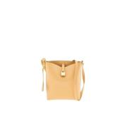 Carolina Herrera Låst Hobo Mini Läder Väska Beige, Dam