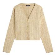 Fabiana Filippi Cardigans Beige, Dam