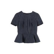 Alexander McQueen Pre-owned Pre-owned Polyester toppar Blue, Dam