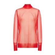 Dolce & Gabbana Long Sleeve Tops Red, Dam