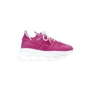 Versace Pre-owned Pre-owned Tyg sneakers Pink, Dam