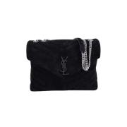 Yves Saint Laurent Vintage Pre-owned Mocka handvskor Black, Dam