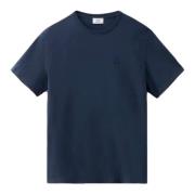 Woolrich Ekologisk Bomull Sheep Tee Blå Blue, Herr