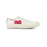 Comme des Garçons Play Stora Hjärt Låga Sneakers White, Dam