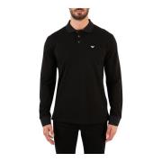 Emporio Armani Polo Shirts Black, Herr