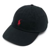 Ralph Lauren Broderad baseballkeps Black, Unisex