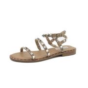 Steve Madden Flat Sandals Beige, Dam