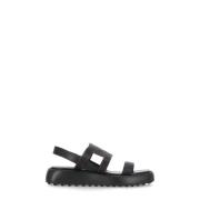 Tod's Flat Sandals Black, Dam