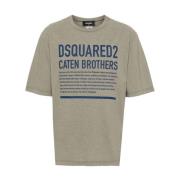 Dsquared2 Beige T-shirts och Polos Gray, Herr